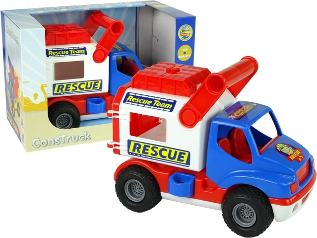 Záchranné auto ConTruck modro‑biele POLESIE