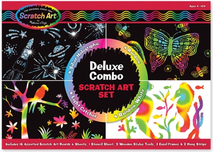 deluxe sada škrabacích obrázkov melissa & doug 16 ks