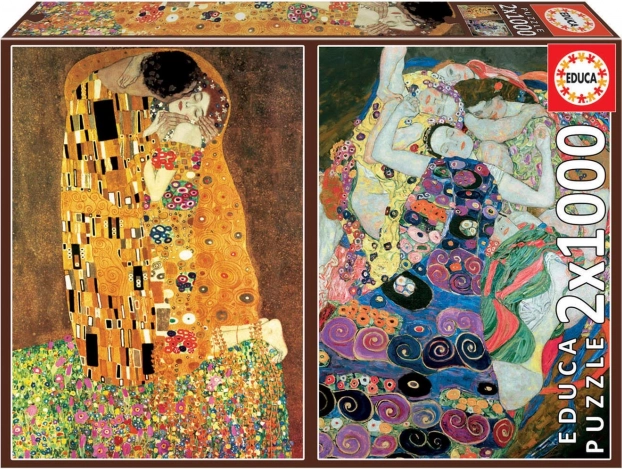 EDUCA Puzzle Bozk a Dievčatá 2x1000 dielikov