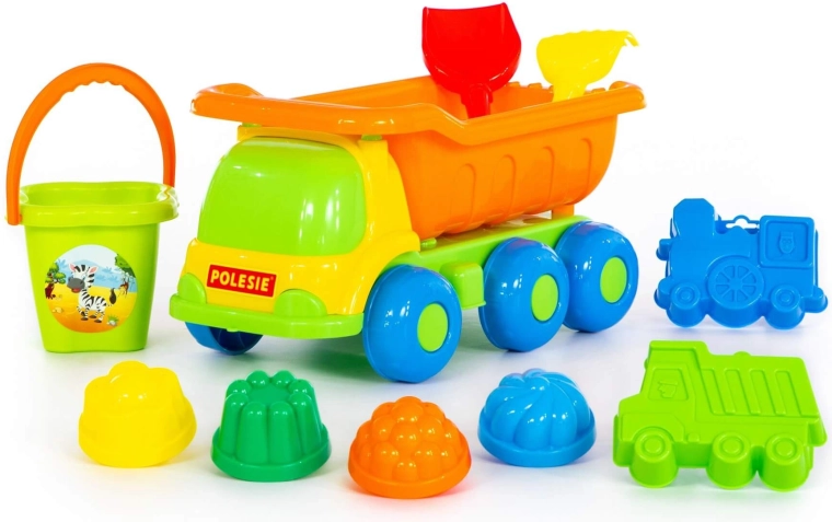 Veľké nákladné auto s vyklápacou korbou