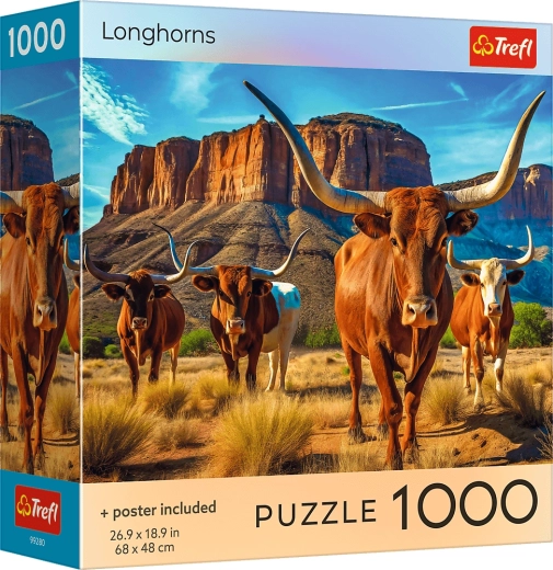 Trefl puzzle longhorny 1000 dielikov