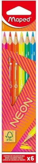 Pastelky Maped Neon 6 ks