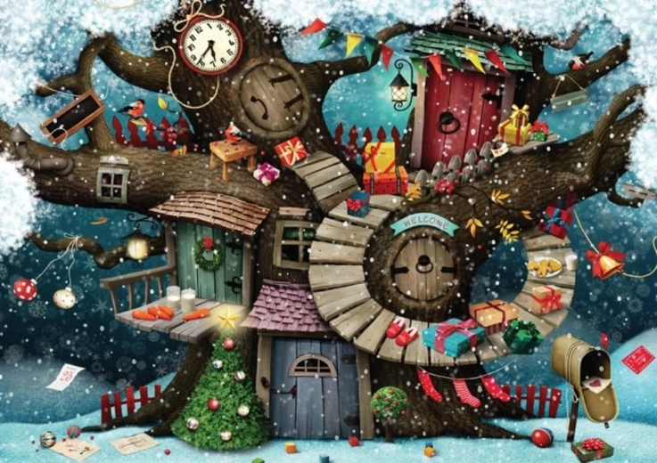 Puzzle Vianoce v lese 1000 dielikov MAGNOLIA