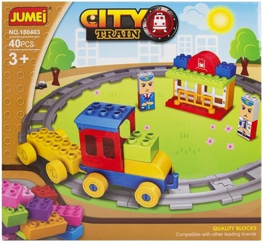Jumei city vláčik – stavebnica 40 dielikov - 1 kus