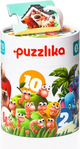 Puzzlika priatelia – moje prvé číselné puzzle 1–10, 20 dielikov