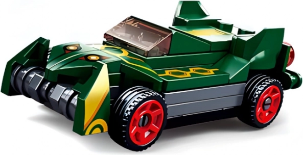 Sluban Power Bricks - Zelené natahovacie auto