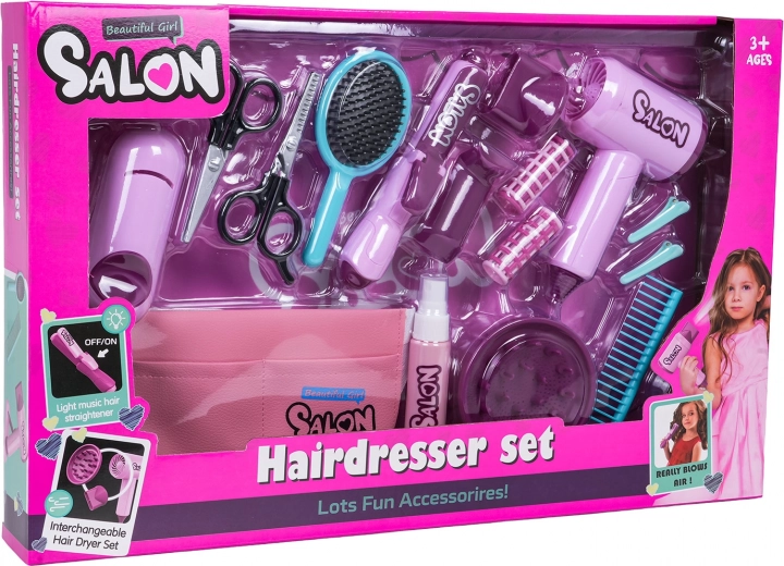 Mega set malej kaderníčky – ružový salón pre deti