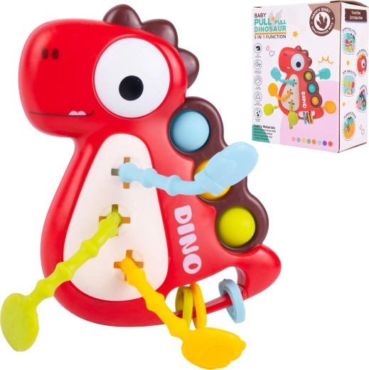 Dinosaurie ťahacie hryzadlo so zvukom