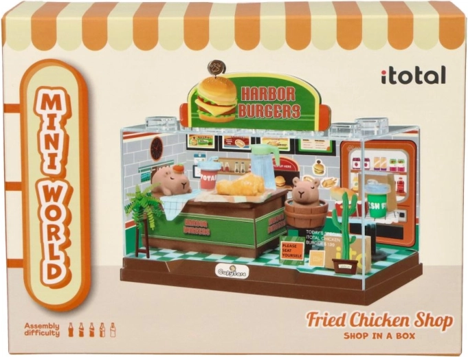 i-Total mini reštaurácia s burgermi – unikátne DIY dioráma