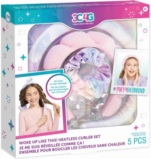 beztepelná natáčacia sada na vlny s čelenkou a sponkami