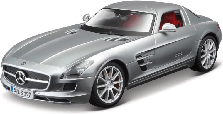 Maisto Mercedes-Benz SLS AMG strieborný model 1:18