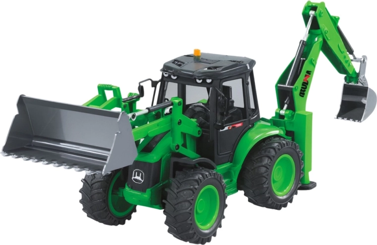 Plne funkčná predná lyžica aj zadné rýpadlo