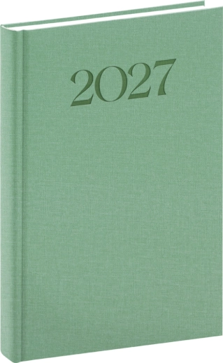 Notique Biella denný diár 2027 zelený 15 × 21 cm