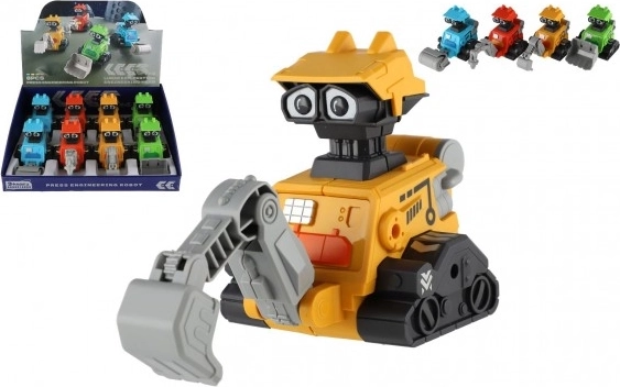 Vesmírny robot na zotrvačník – plastový jazdiaci robot 14 cm, 4 druhy