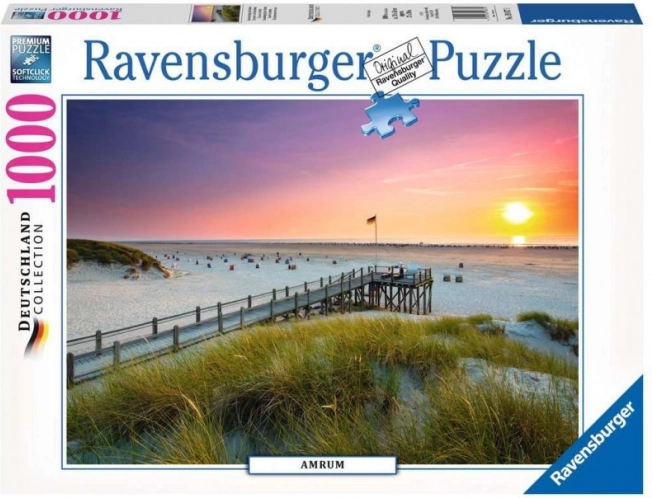Puzzle západ slnka nad Amrumom 1000 dielikov