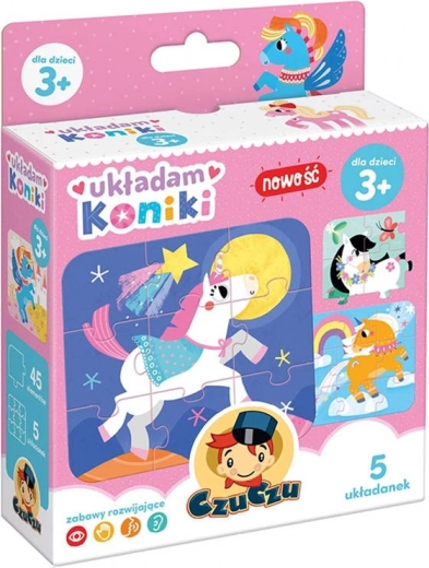 Puzzle Ukladám Koníky