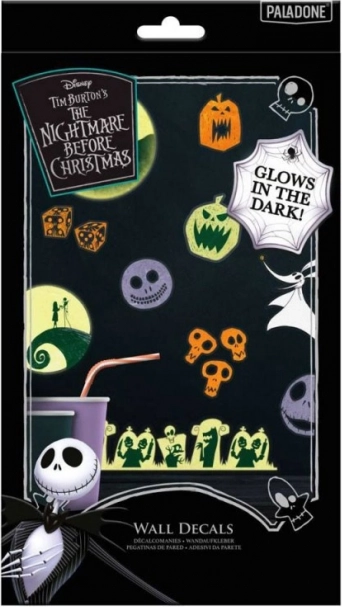Vianočné svetlá s nálepkami Nightmare Before Christmas