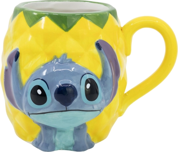 Disney Stitch 3D keramický hrnček ananás 414 ml