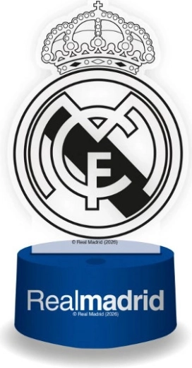 Dekoratívna LED lampa Real Madrid v retro štýle