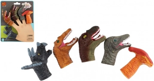 Prstové maňušky Dinosaury - sada 5 kusov