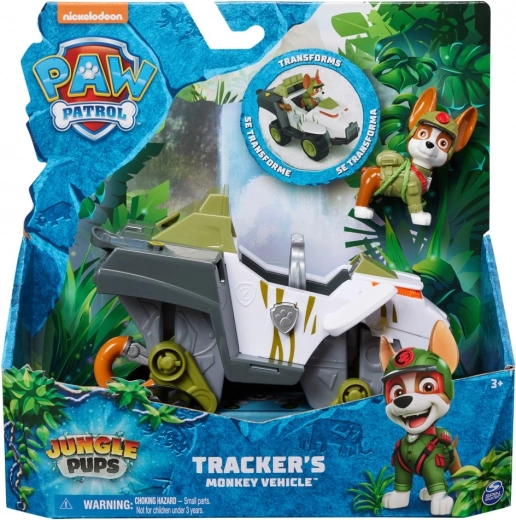 Paw Patrol: džungľové vozidlo Tracker – transformujúce auto s vystreľovačom