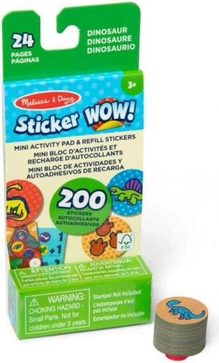 Náplne samolepiek DINOSAURS pre MELISSA & DOUG Sticker WOW!