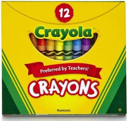 Crayola bezpečné voskovky so žiarivými farbami - 12 ks