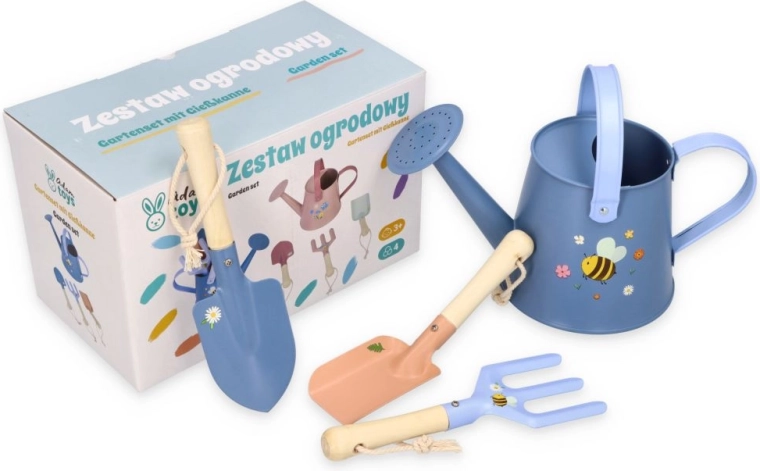 Adam Toys sada záhradného náradia modrá