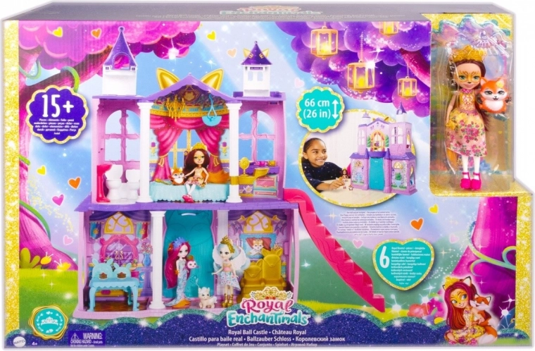 Enchantimals kráľovský palác – herný set s bábikou a líškou