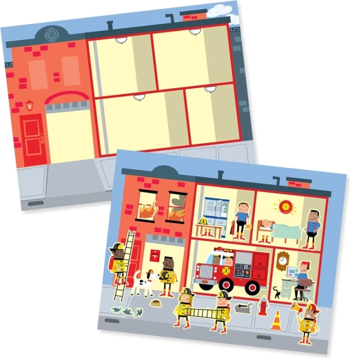 Samolepková kniha Moje mesto – opakovane použiteľné samolepky MELISSA & DOUG