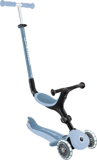 Globber Go-up active lights ecologic 3v1 kolobežka s LED kolieskami blueberry
