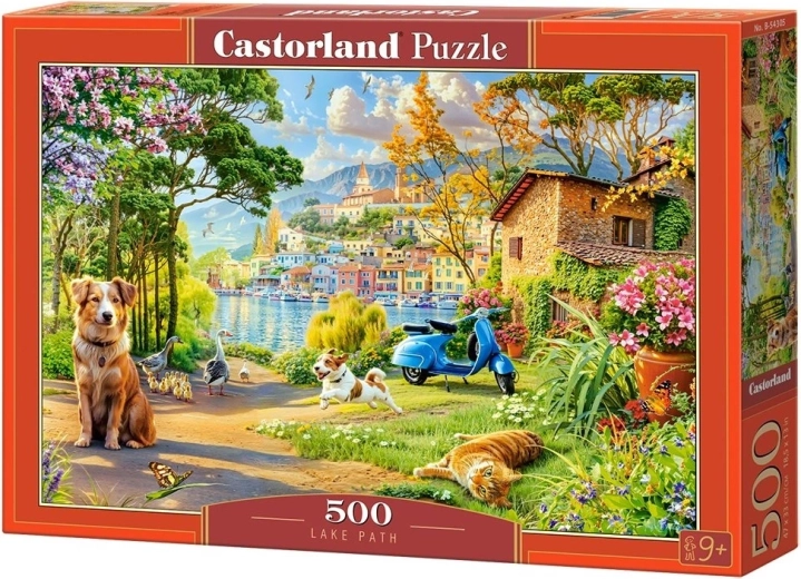 Puzzle Castorland chodník popri jazere 500 dielikov
