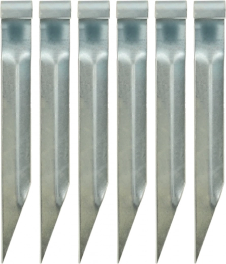 Kotvy na trampolínu – oceľové háky na upevnenie, 6 ks (35 × 4 cm)