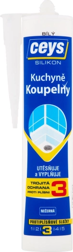 Sanitárny silikón CEYS biely 280 ml