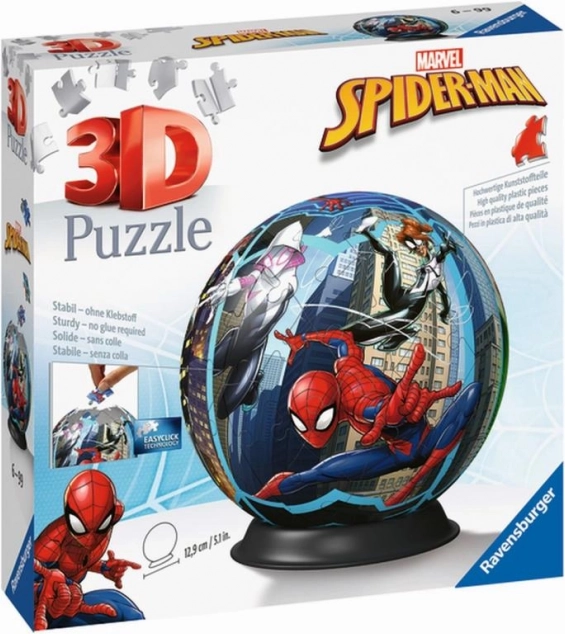 Ravensburger 3D puzzle guľa SPIDERMAN 73 dielikov