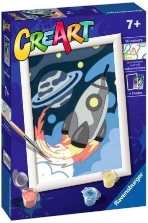 Ravensburger CreArt maľovanie podľa čísel pre deti raketa