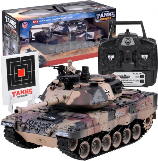 veľký RC tank Leopard 2 1:18 so streľbou