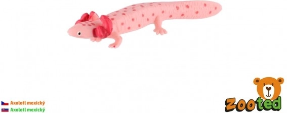 Axolotl mexický zooted plast 8 cm v sáčku