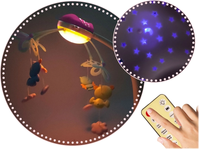 Upokojujúce svetlo a hviezdna projekcia