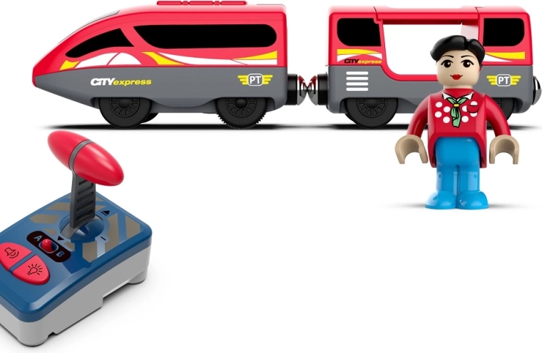 2Kids Toys elektrická vlaková súprava s ovládačom a figúrkou