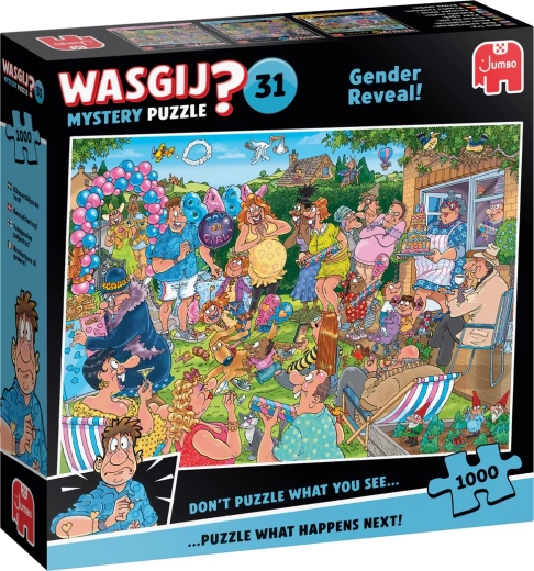 Jumbo Wasgij Mystery 31: odhalenie pohlavia bábätka – puzzle 1000 dielikov