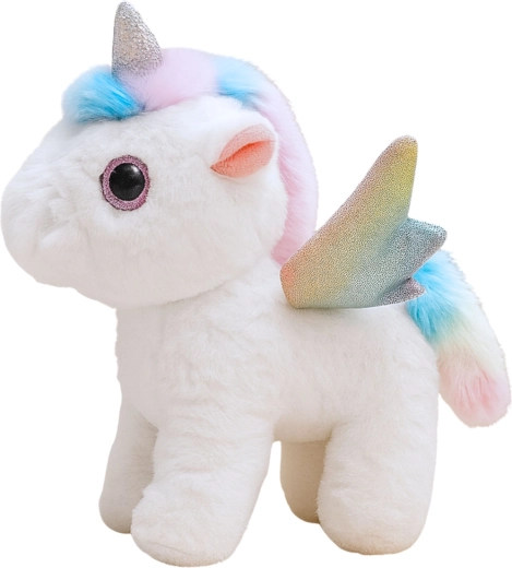 Magický vzhľad s dúhovými krídlami