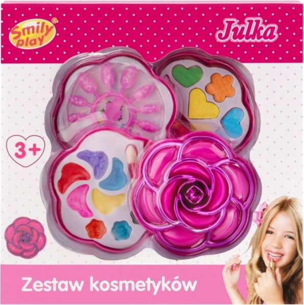 Kozmetická sada v tvare kvetu 4-dielna