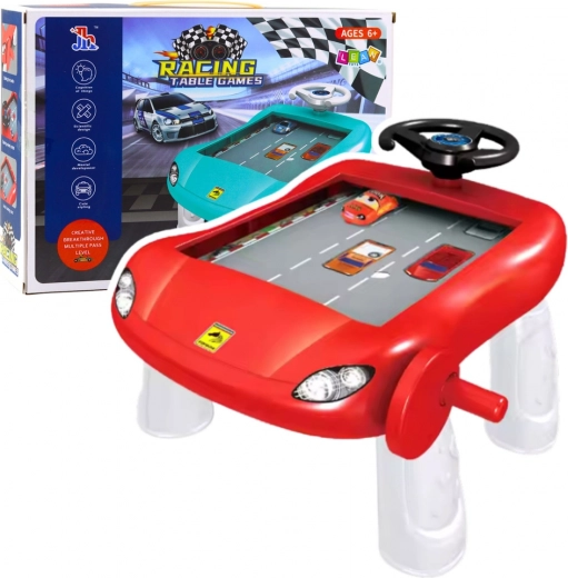 Manuálny simulátor jazdy – červený vzdelávací stolík
