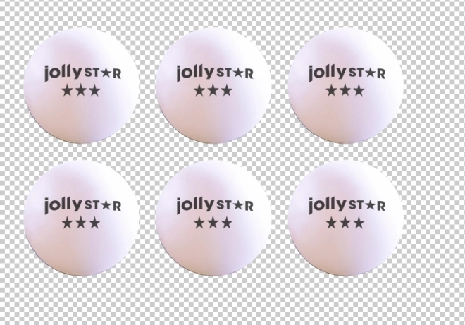 Pingpongové loptičky 40 mm JollyStar, 6 ks