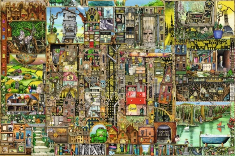 Ravensburger Puzzle Podivné mesto 5000 ks