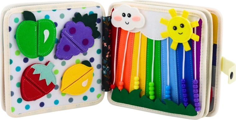 Zmyslové prvky a koráliky pre pršteky