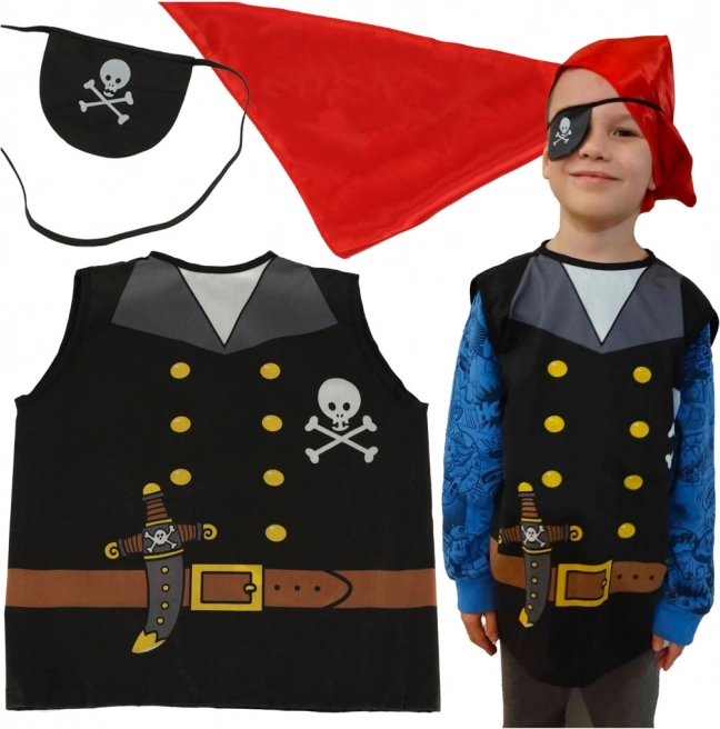 Pirát kostým pre deti 3-8 rokov
