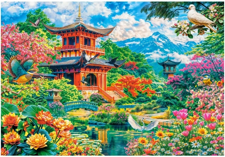 Castorland puzzle jarná záhradná harmónia 1000 dielikov