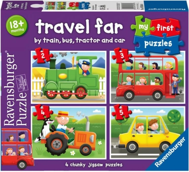 Ravensburger Moje prvé puzzle: Dopravné prostriedky 4v1